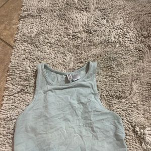 baby blue crop top
